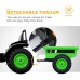 UENJOY 6V Tractor Powered Ride-On with Detachable Wagon, Remote Control, Music, Horn, Spring Suspension